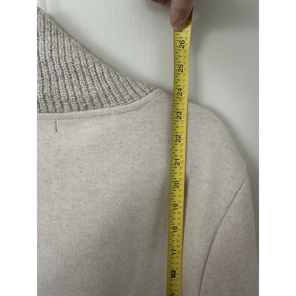 Banana Republic Oatmeal Turtleneck Sweater Size Large Neutral Capsule Wardrobe - Picture 13 of 15
